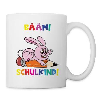 Bääm! Ich Bin Jetzt Schulkind Einschulung - Tasse - Weiß - Rechts