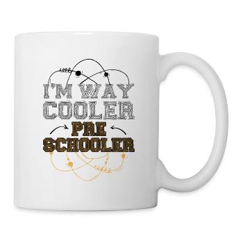 Les enfants d’âge préscolaire retour à l’école beaucoup plus cool pour les garçons - Mug blanc - blanc - Droite