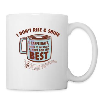 Music Coffee Music Fan Breakfast Songs - Mug - white - Right