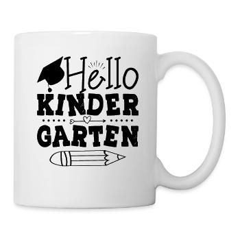 Bonjour L'école Maternelle - Mug blanc - blanc - Droite