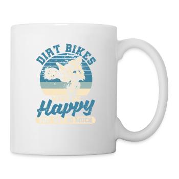 Funny Motocross Enduro Bike Rider Dirt Bikes Make - Mug - white - Right