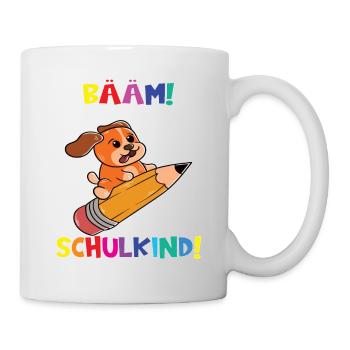 Bääm! Ich Bin Jetzt Schulkind Einschulung - Tasse - Weiß - Rechts