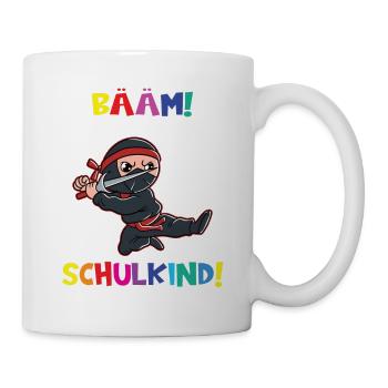 Bääm! Ich Bin Jetzt Schulkind Einschulung - Tasse - Weiß - Rechts