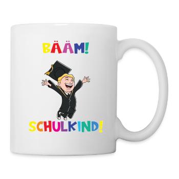 Bääm! Ich Bin Jetzt Schulkind Einschulung - Tasse - Weiß - Rechts