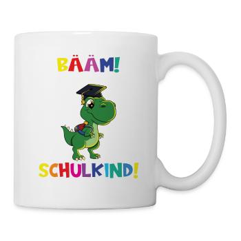 Bääm! Ich Bin Jetzt Schulkind Einschulung - Tasse - Weiß - Rechts