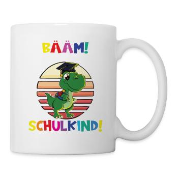 Bääm! Ich Bin Jetzt Schulkind Einschulung - Tasse - Weiß - Rechts