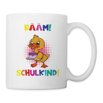 Bääm! Ich Bin Jetzt Schulkind Einschulung - Tasse - Weiß - Rechts