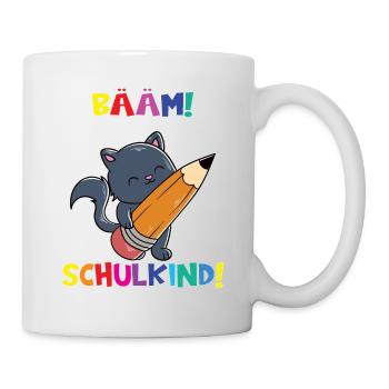 Bääm! Ich Bin Jetzt Schulkind Einschulung - Tasse - Weiß - Rechts
