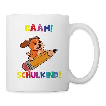 Bääm! Ich Bin Jetzt Schulkind Einschulung - Tasse - Weiß - Rechts
