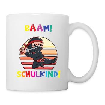 Bääm! Ich Bin Jetzt Schulkind Einschulung - Tasse - Weiß - Rechts
