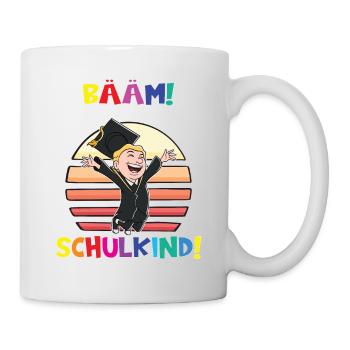 Bääm! Ich Bin Jetzt Schulkind Einschulung - Tasse - Weiß - Rechts