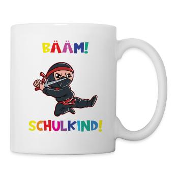 Bääm! Ich Bin Jetzt Schulkind Einschulung - Tasse - Weiß - Rechts