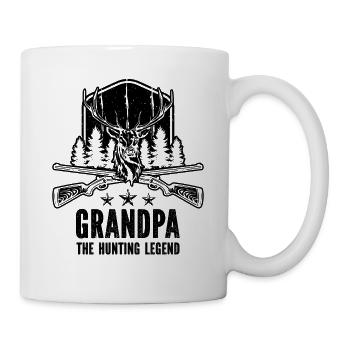 Chasse au cerf Grand-père Grand-père La légende de la chasse - Mug blanc - blanc - Droite