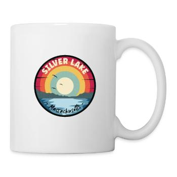 Silver Lake Massachusetts Colorful - Mug - white - Right