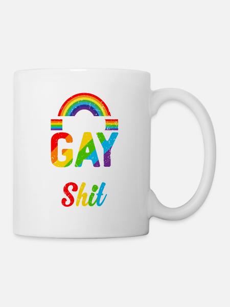 Dafür bin ich zu schwul - Tasse - Weiß