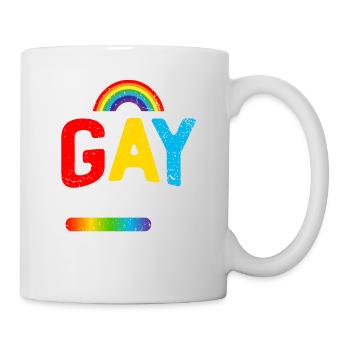 Gay Pride Loading - Tasse - Weiß - Rechts