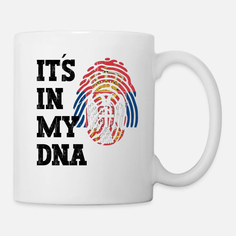 Serbie Drapeau serbe Srbija Serbes Cadeau - Mug blanc - blanc