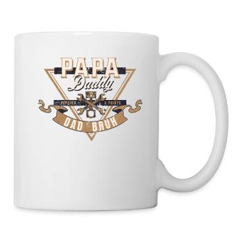 Papa Daddy Dad Bruh - Tasse - Weiß - Rechts