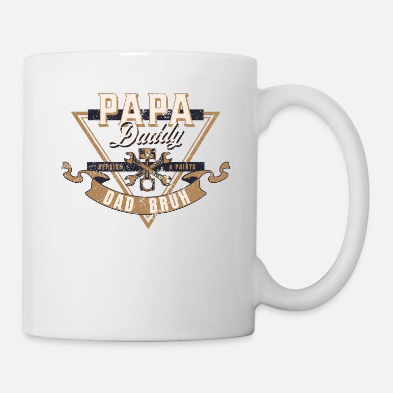 Papa Daddy Dad Bruh - Tasse - Weiß