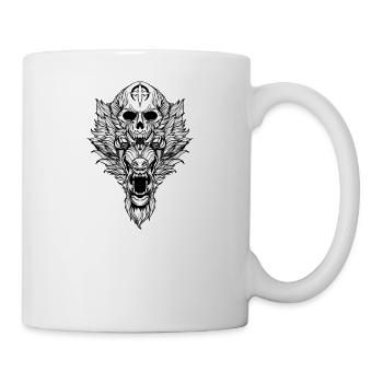 Wikinger Totenkopf I Walhalla Asgard Motiv für - Tasse - Weiß - Rechts