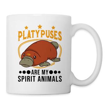 Schnabeltier Spirit Animal Platypus - Tasse - Weiß - Rechts