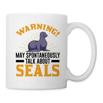Robbe Geschenk Seal Seelöwe - Tasse - Weiß - Rechts