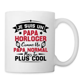 Je Suis Un Papa Horloger Comme Un Papa Normal - Mug blanc - blanc - Droite