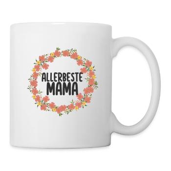 Allerbeste Mama Muttertags Geschenk - Tasse - Weiß - Rechts