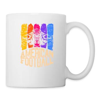 Sackinator couleur de football américain - Mug blanc - blanc - Droite