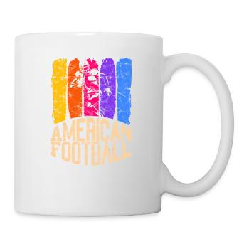 American Football Colour Running Back - Mug - white - Right