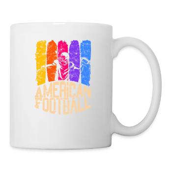 Quarterback couleur de football américain - Mug blanc - blanc - Droite