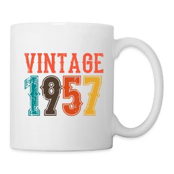 Anniversaire Papa Vintage 1957 - Mug blanc - blanc - Droite