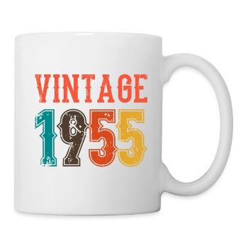 Anniversaire Papa Vintage 1955 - Mug blanc - blanc - Droite
