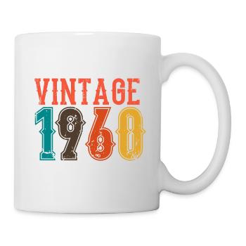 Geburtstag Papa Vintage 1960 - Tasse - Weiß - Rechts