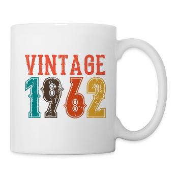 Geburtstag Papa Vintage 1962 - Tasse - Weiß - Rechts