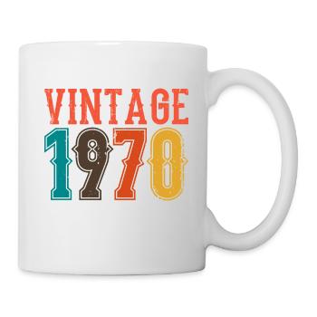 Birthday Papa Vintage 1970 - Mug - white - Right