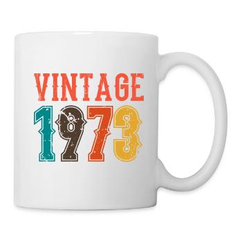 Anniversaire Papa Vintage 1973 - Mug blanc - blanc - Droite