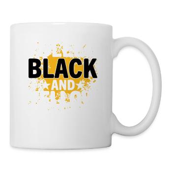 I Bleed Black And Yellow Je Saigne Noir Et Jaune - Mug blanc - blanc - Droite