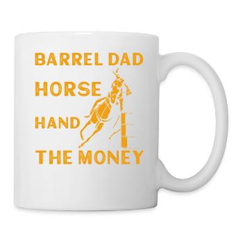 Barrel Racer Papa - Mug blanc - blanc - Droite