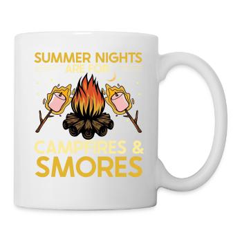 Nuits d’été Feux de camp et Smores - Mug blanc - blanc - Droite