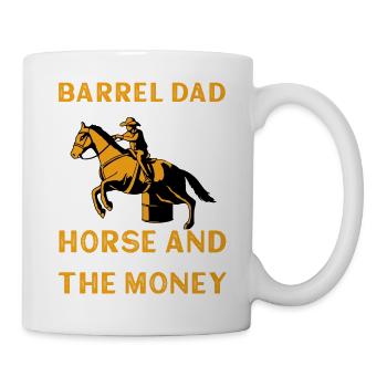 Barrel Racer Papa - Mug blanc - blanc - Droite