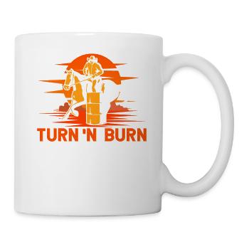 Tourner et brûler - Mug blanc - blanc - Droite