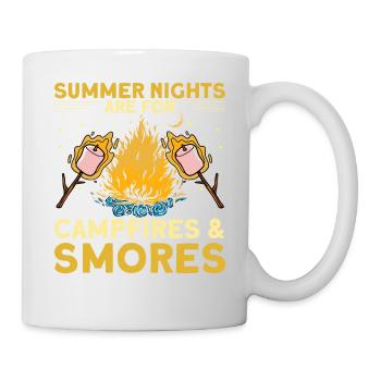 Nuits d’été Feux de camp et Smores - Mug blanc - blanc - Droite