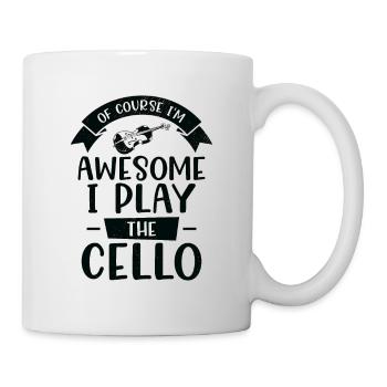 Musik Cello Instrument Klassische Musik Cellist - Tasse - Weiß - Rechts