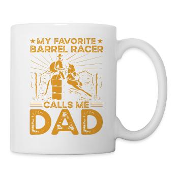 Barrel Racer Papa - Mug blanc - blanc - Droite