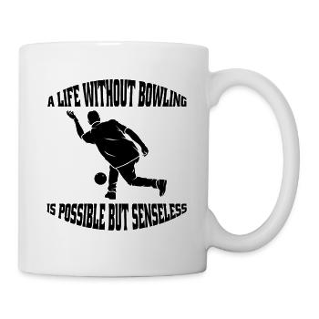 Bowling Cone Cadeau Bowling Ball Bowler Bowling Bowling - Mug blanc - blanc - Droite