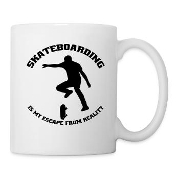 Skateboard Skater Skateboarding Sakten Longboard - Mug blanc - blanc - Droite