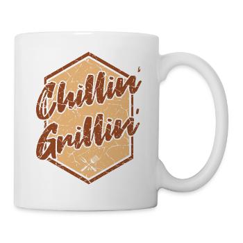 BBQ Grill CHILLIN ET GRILLIN - Mug blanc - blanc - Droite