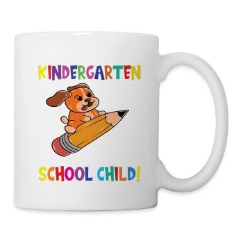 Au revoir la maternelle Je suis un écolier maintenant! - Mug blanc - blanc - Droite