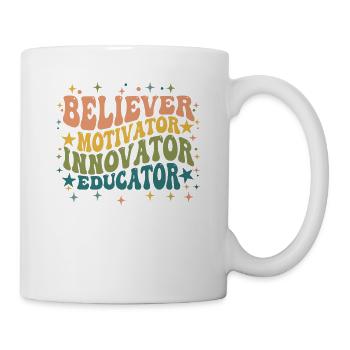 Croyant Motivateur Innovateur Éducateur - Mug blanc - blanc - Droite